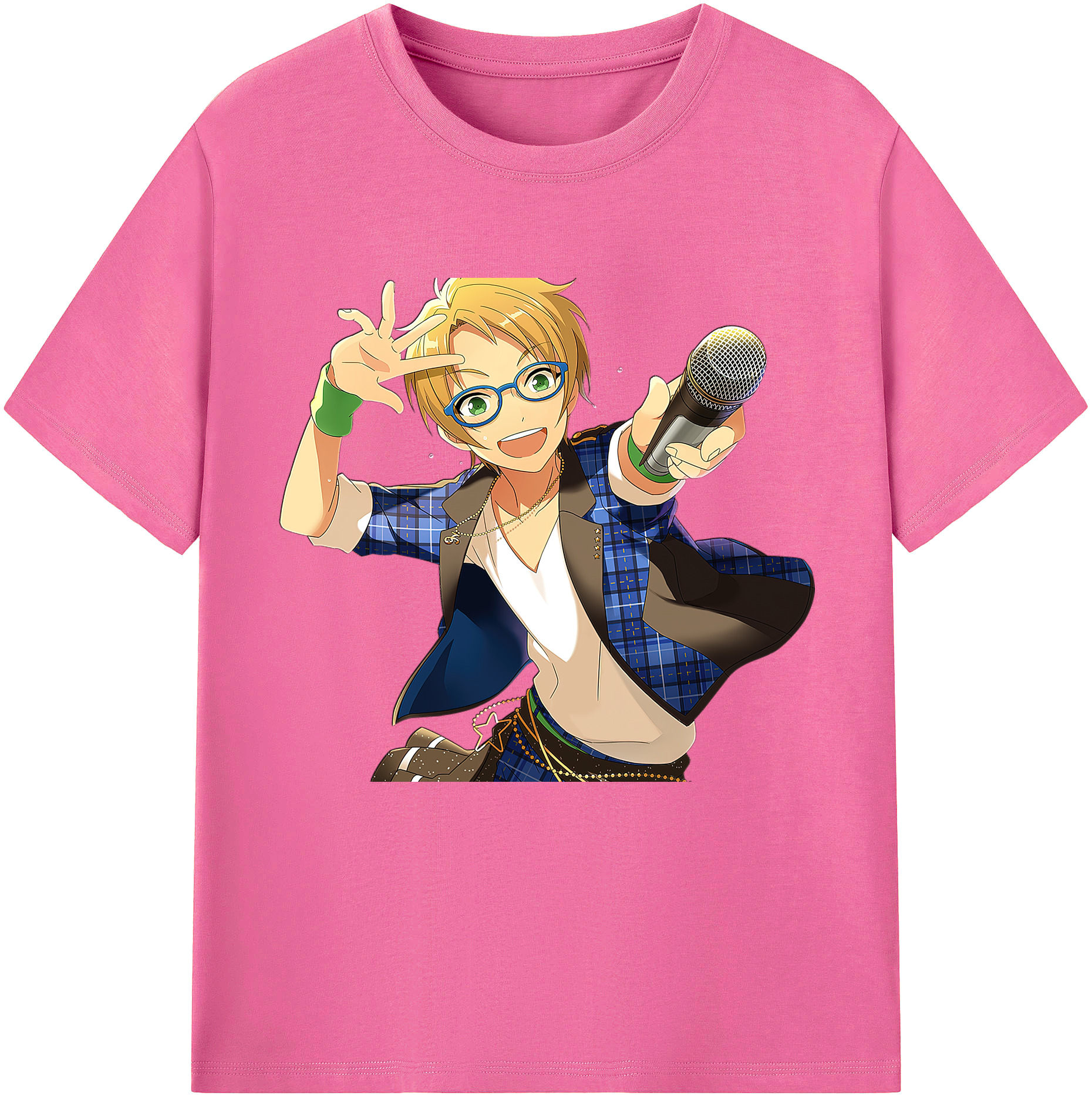 （画像用） あんさんぶるスターズ! Ensemble Stars レディースカジュアルプリントTシャツ（綿100％）
